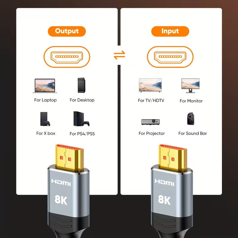 PREMIUM 4K HDMI CABLE (2M) (2.0 HIGH SPEED GOLD PLATED BRAIDED LEAD 2160P 3D)