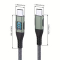 USB-C Cable To USB-C Braided 100W Fast Charger Cable For iPhones (2m; 6.5ft)