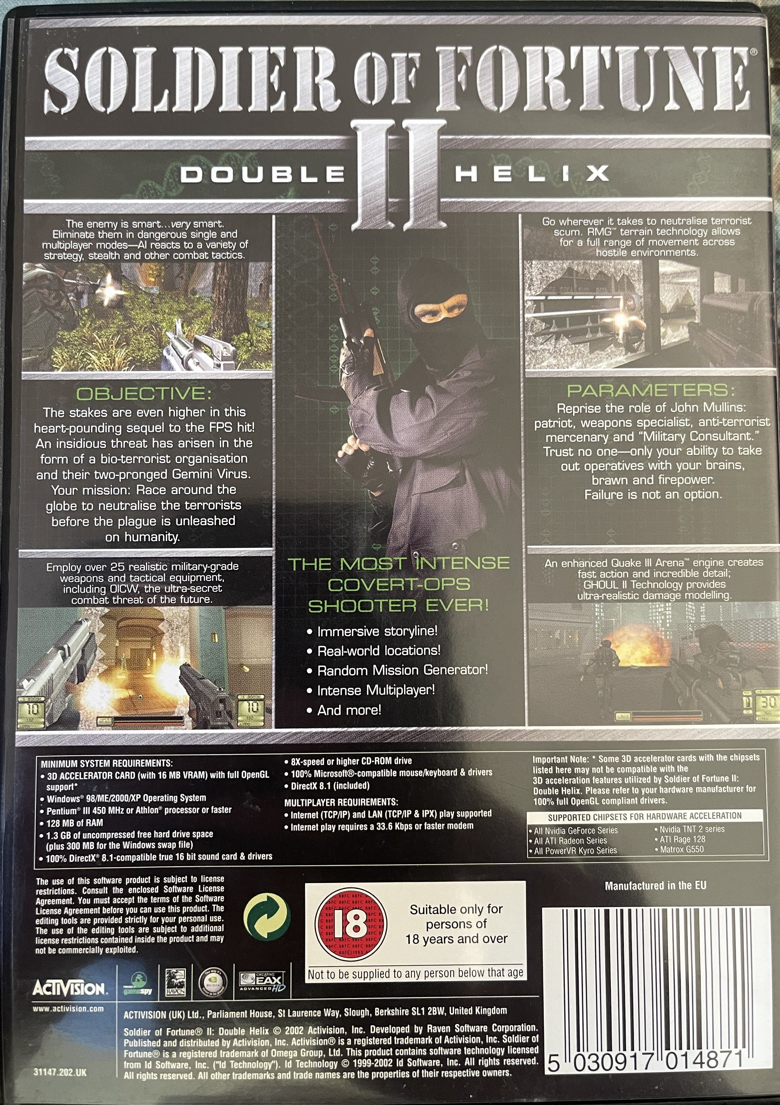 Soldier of Fortune (Special Edition) + Soldier of Fortune 2 - Double Helix (PC)