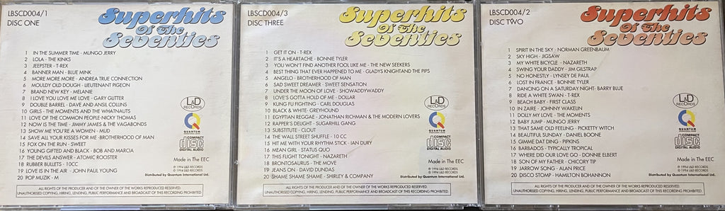 Superhits of the Seventies (3 CD Set)