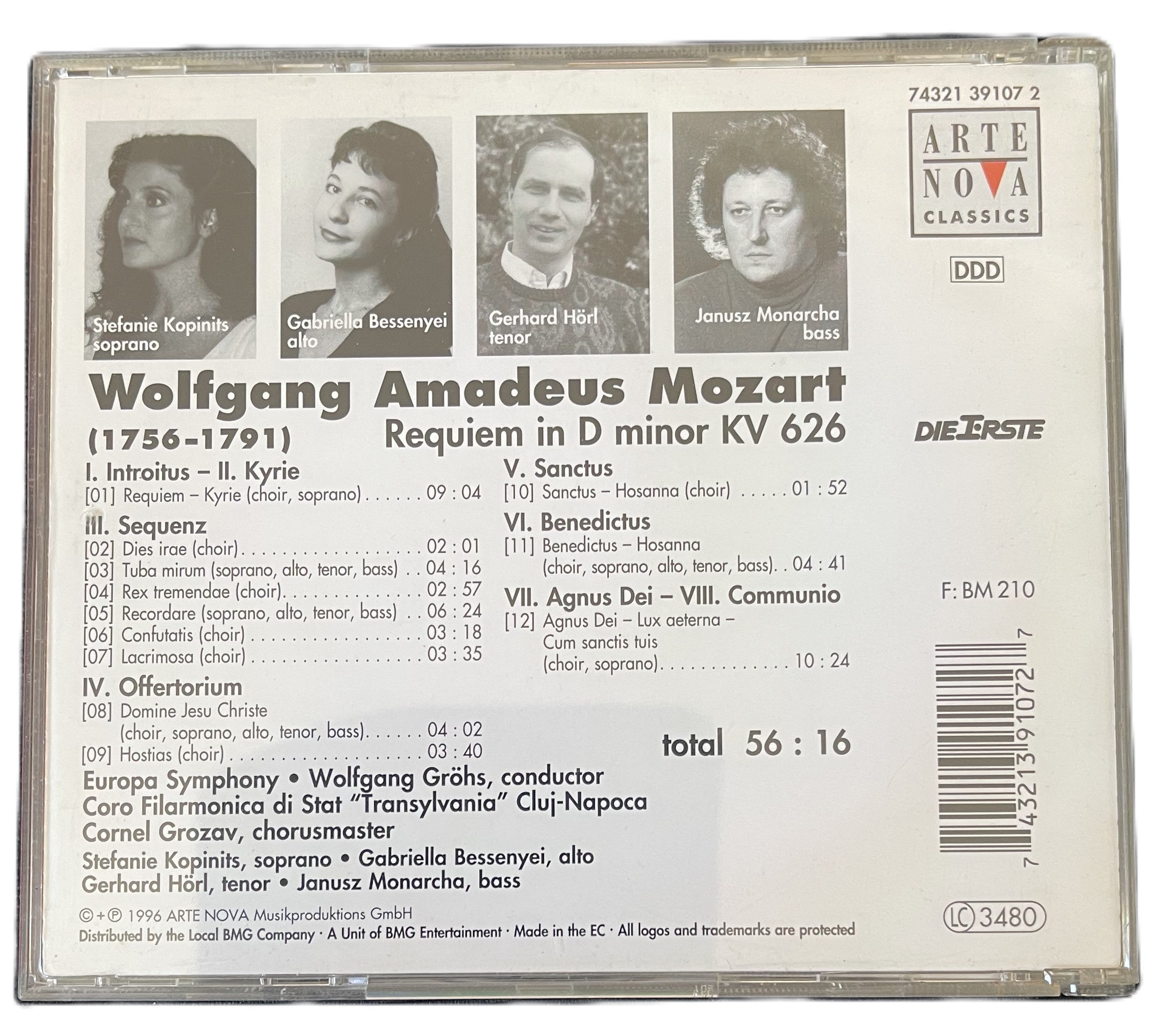 Wolfgang Amadeus Mozart - Requiem CD