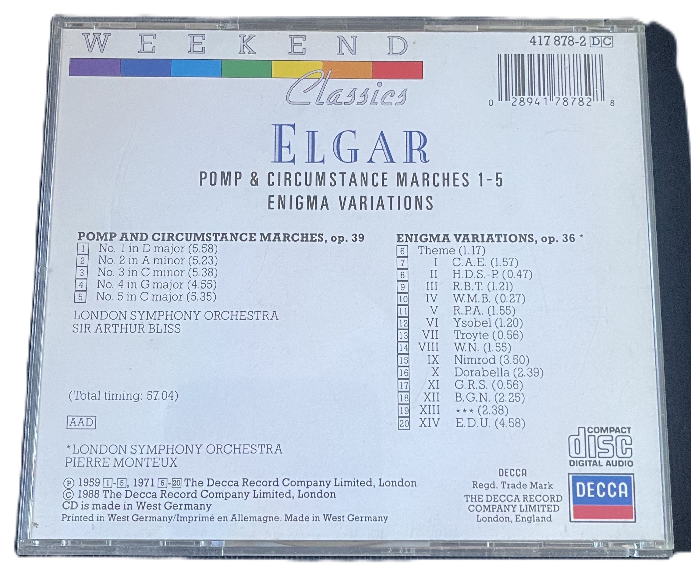 ELGAR - Pomp and Circumstance Marches 1-5 CD