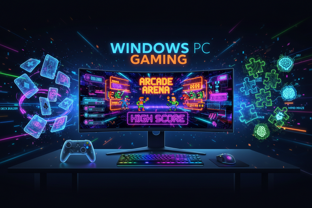 Card Games, Arcade Games & Brain Busting Games For Windows (PC)