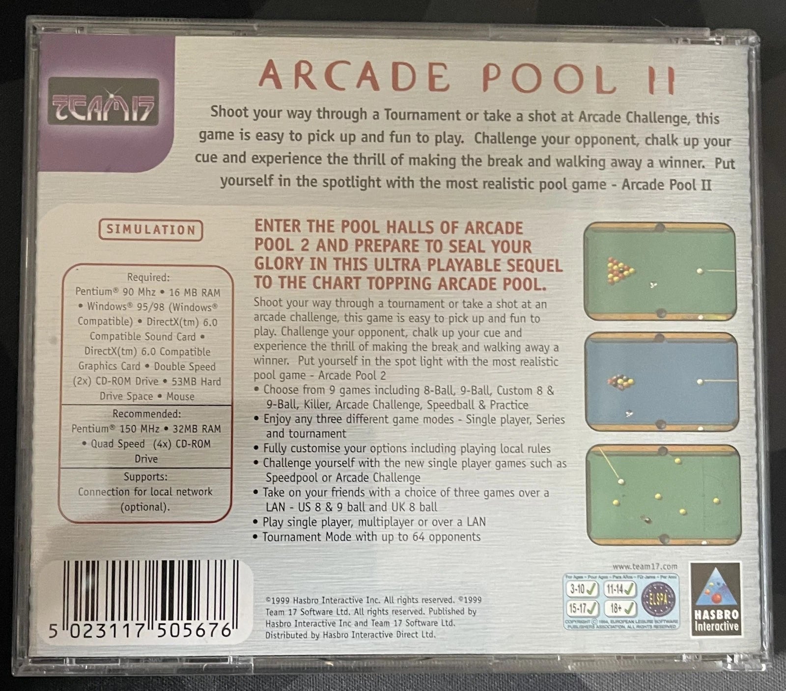 Perfect Pool + Arcade Pool 2 (Vintage Game) (PC)
