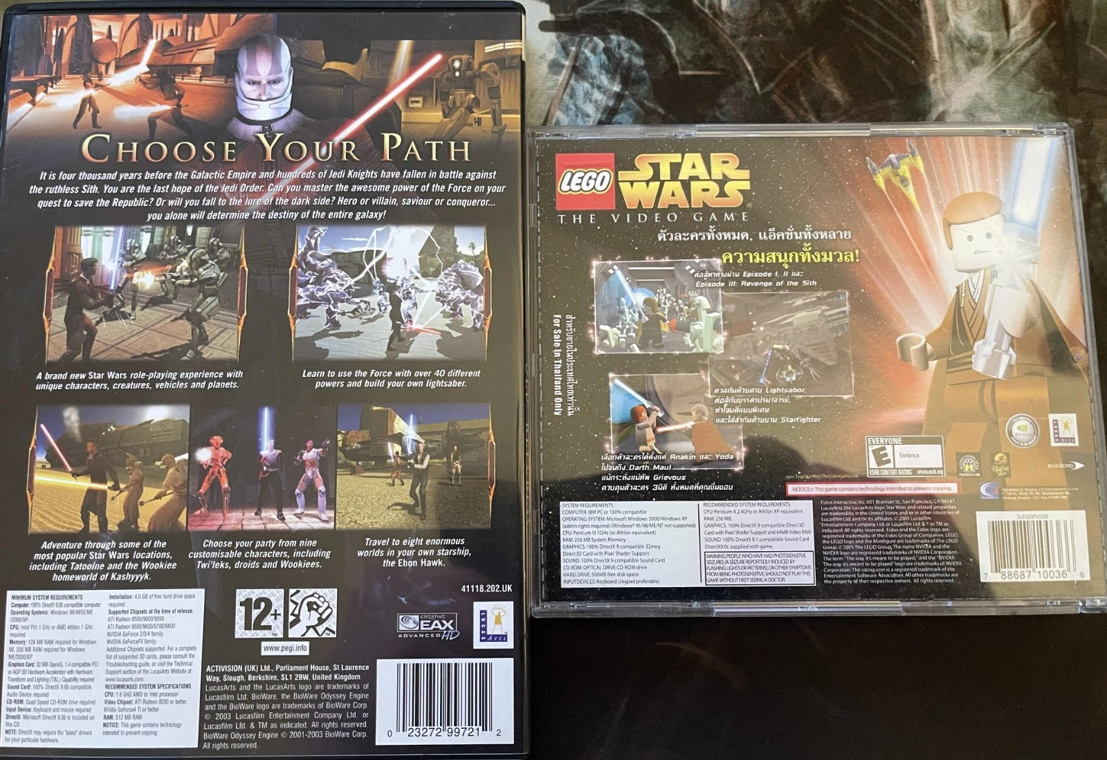 Star Wars The Video Game + Star Wars Knights of the Old Republic (PC GAMES)