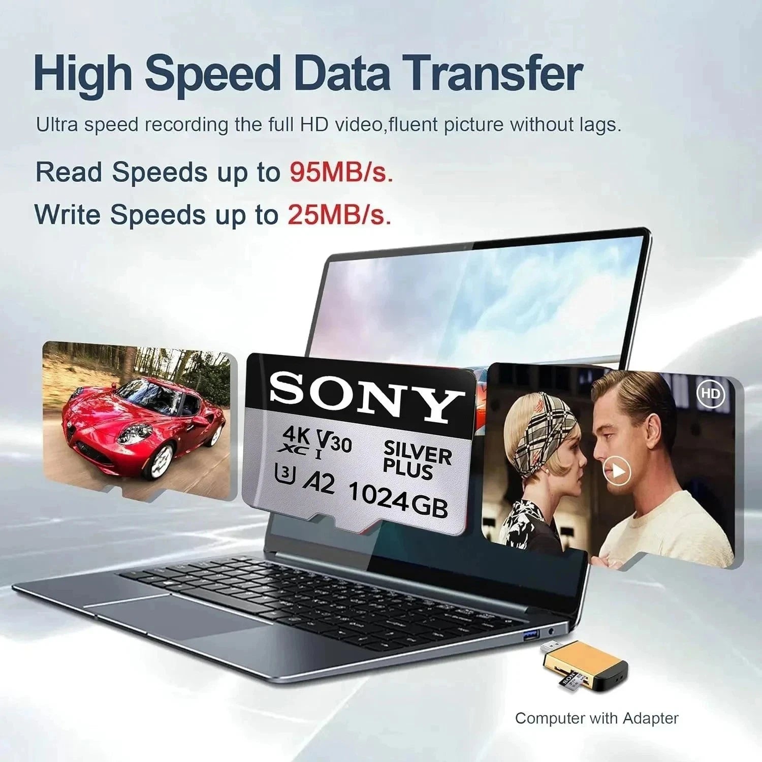 Sony Silver Plus Micro SD Card 1028GB (1TB) (UK Seller)