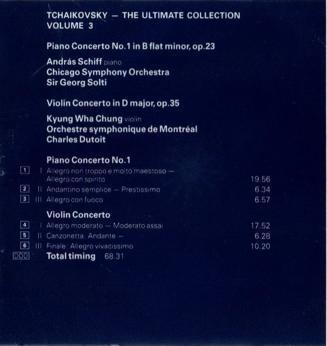 Tchaikovsky Three - The Ultimate Collection (Volume 3) CD