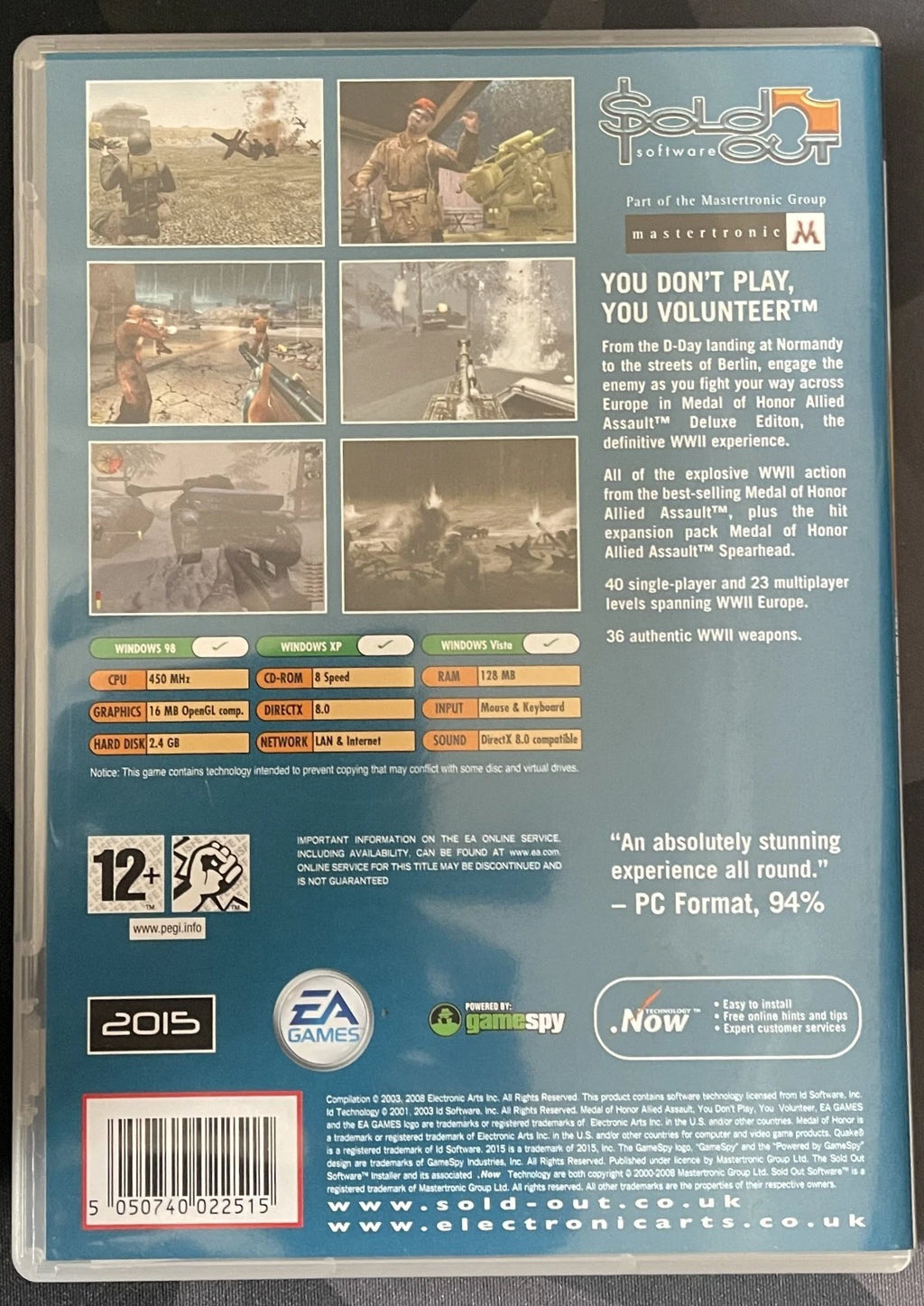 Medal of Honor - Allied Assault (Deluxe Edition) (PC Classic/Retro)