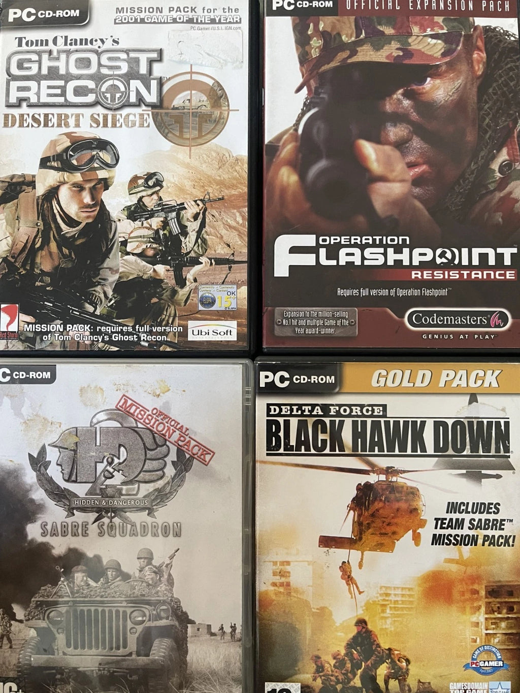 Tactical Shooting Games (4 GAMES) (PC Classic/Retro)