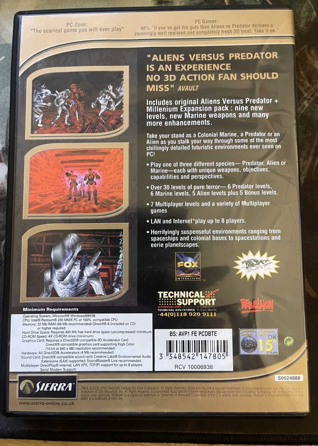 Alien versus Predator (Gold Edition)  (PC GAME)