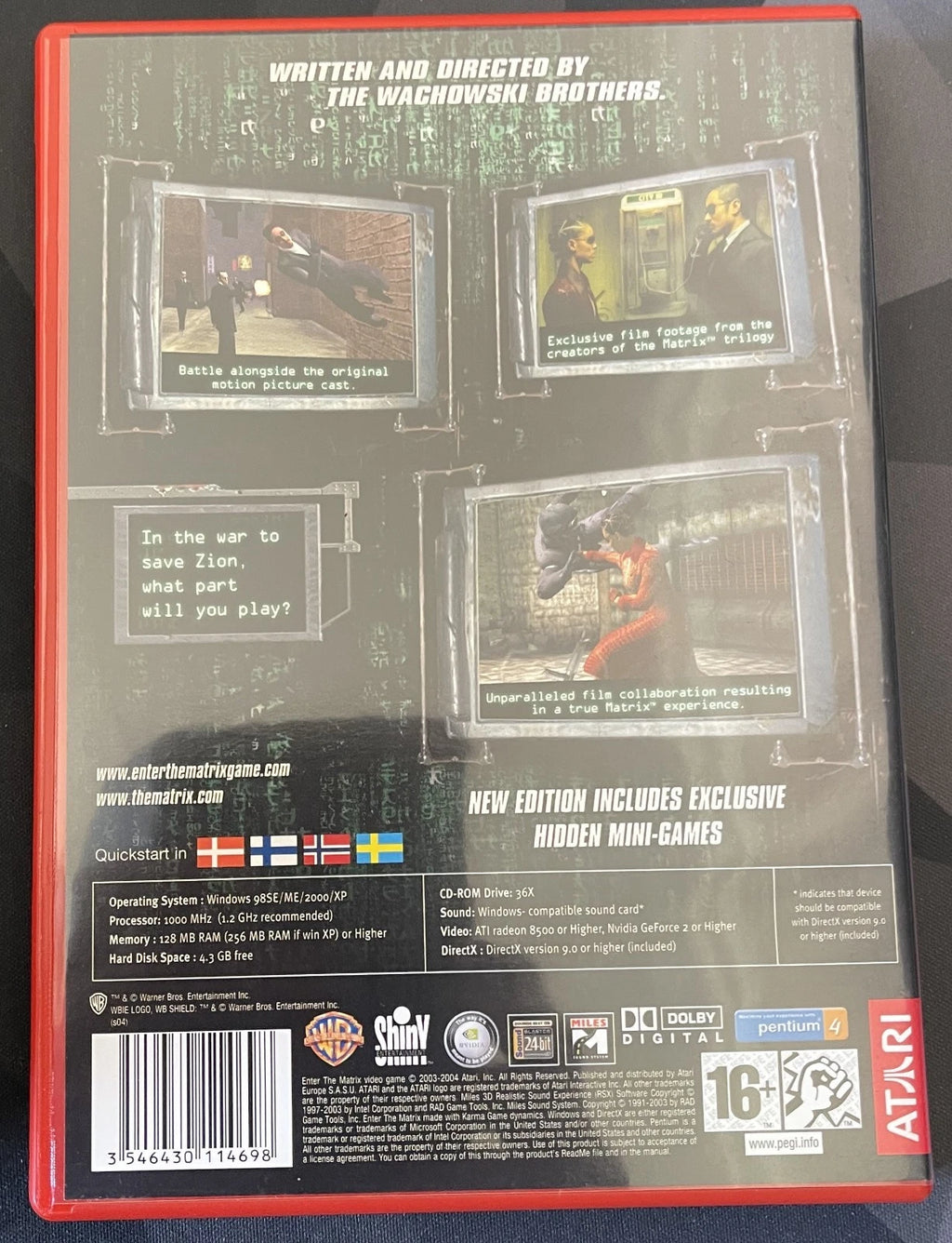 Enter The Matrix - Best of Atari Edition RARE Vintage (PC 4 DISKS) (NEVER USED)